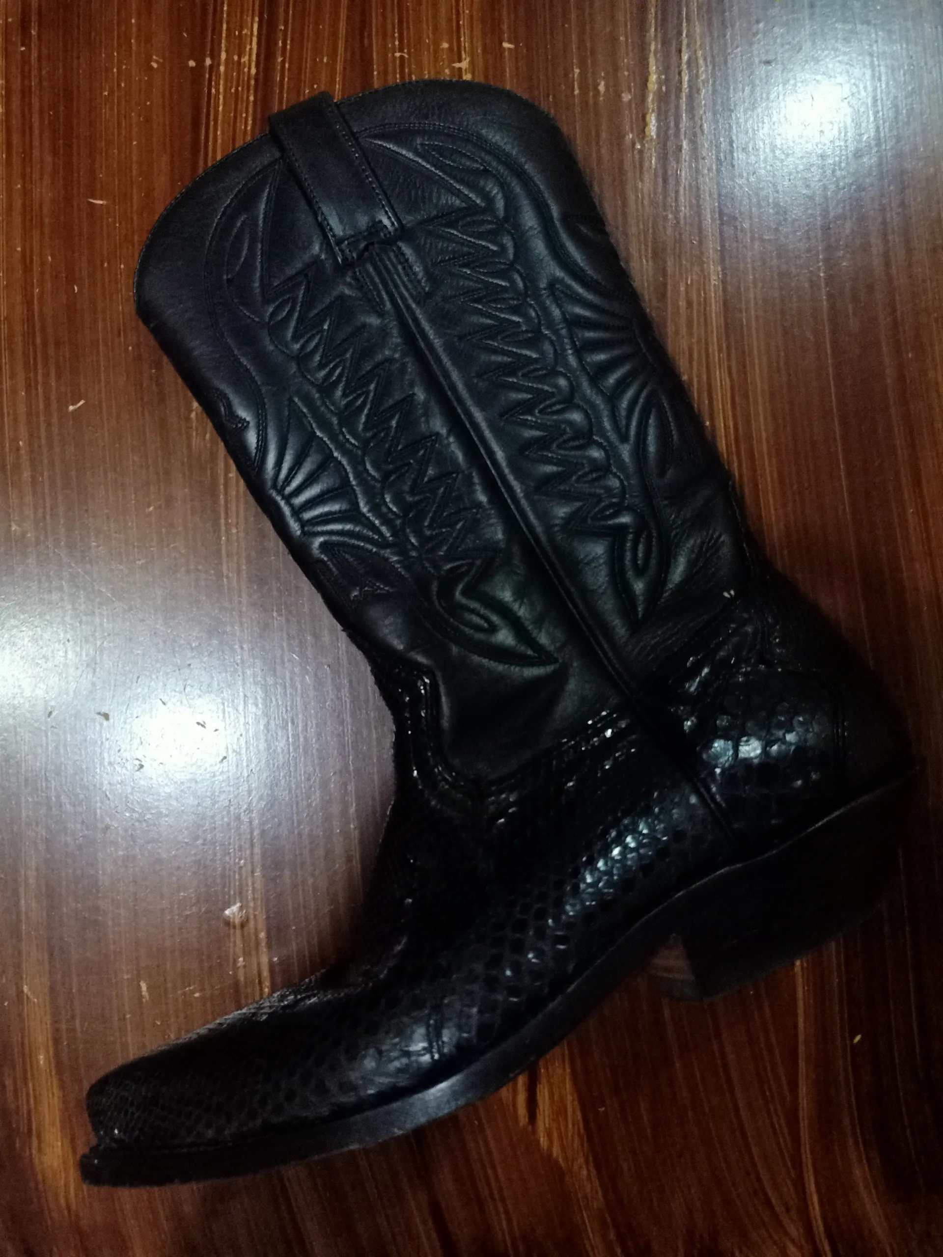 Boot cuir cowboy